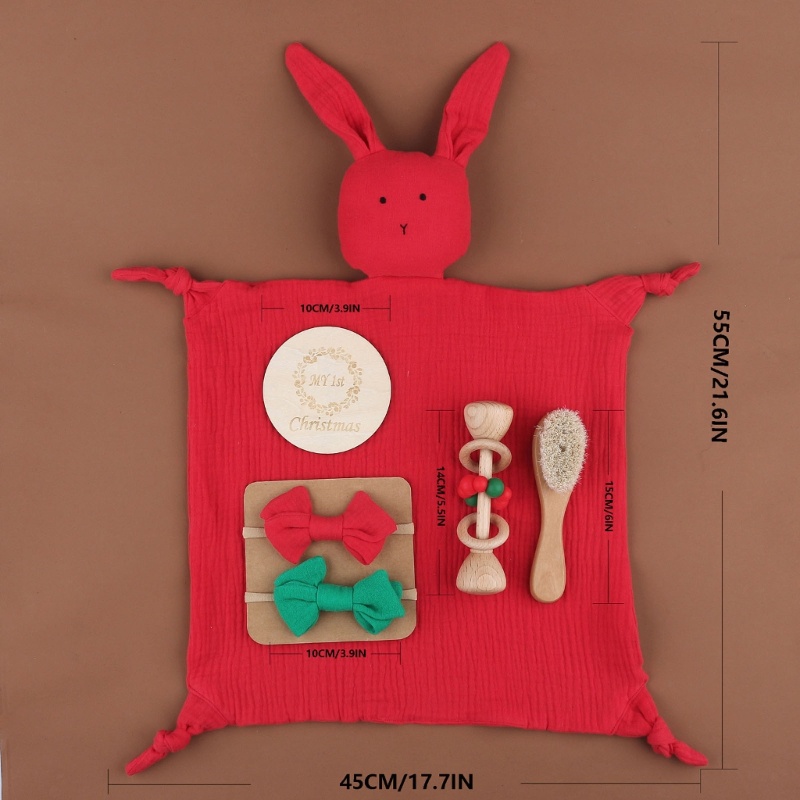 Bộ Đồ Chơi Phòng Tắm Gồm Khăn Tắm Và Lược Chải Tóc Hình Thỏ Dễ Thương Cho Bé Sơ Sinh