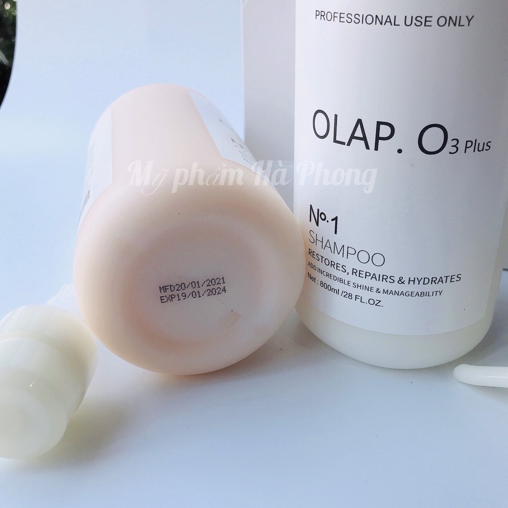 Cặp Dầu Gội Đầu OLAP.O3 Plus Collagen Dầu Xả Olap.O3 Phục Hồi  Ngăn Gầu Gẫy Rụng Tóc 800mlx2 ( Chính Hãng)