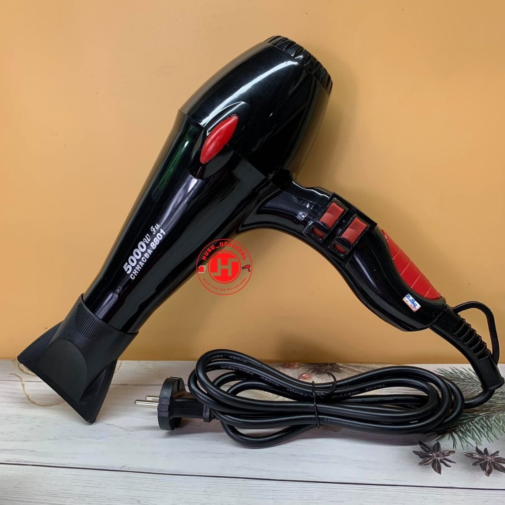 Máy Sấy Tóc Chhacba 5000w, Máy Sấy Công Suất Lớn, 2 Chế Độ Gió, 3 Chế Độ Nhiệt