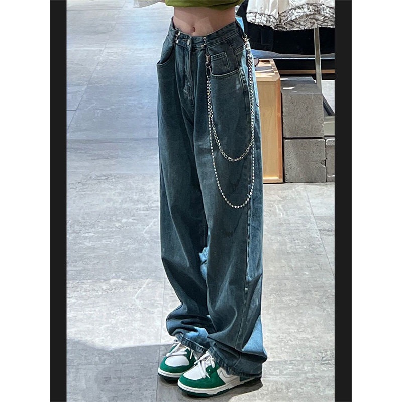 Quần Jeans Nữ Ống Rộng Lưng Cao Mẫu Mới