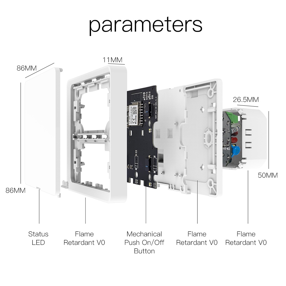 Một năm bảo hành!Công TắC ĐèN WiFi Thông Minh KèM Phụ KiệN Chuyên DụNg