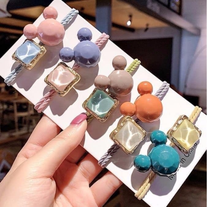 Buộc tóc nữ cá tính set 20 cái,FREESHIP, có túi đựng siêu xịn xò,hàng QC