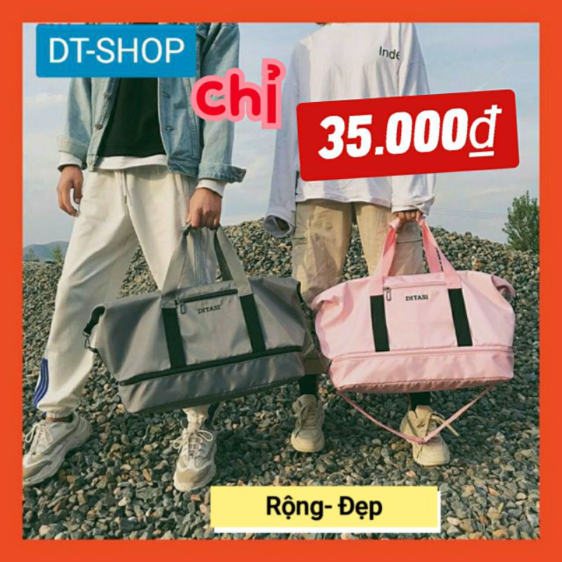[ Túi Rộng- Cực Đẹp ] Tui xách du lịch tập gym thể thao Ditasi đựng quần áo