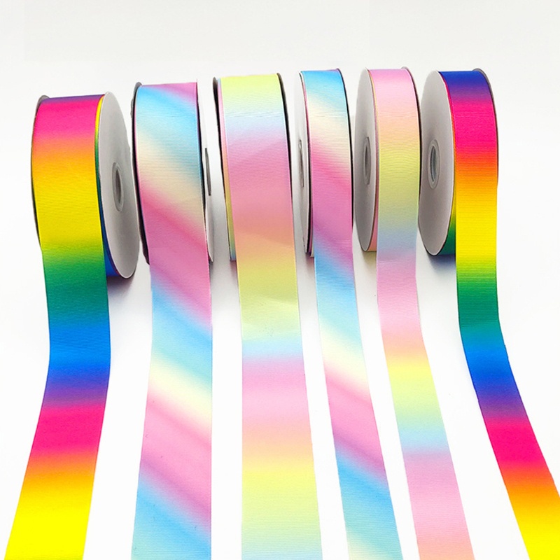 Cuộn Dây Ruy Băng Màu Gradient Lấp Lánh Dùng Gói Quà DIY