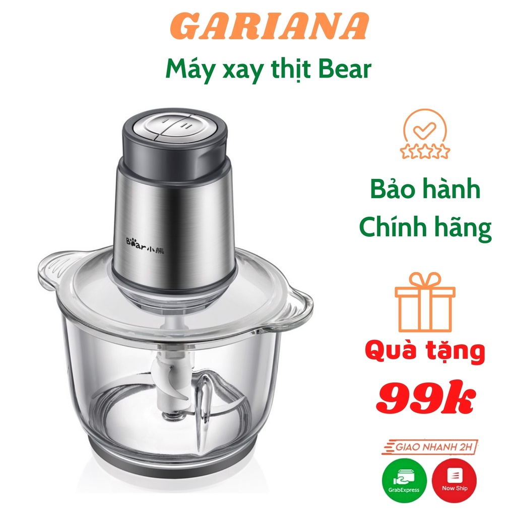 Máy Xay Thịt Đa Năng Bear, Máy Xay Thực Phẩm, Xay Tỏi Ớt, Hạt CÀ Phê, Các Loại Hạt Ngũ Cốc_BẢo Hành Chính Hãng