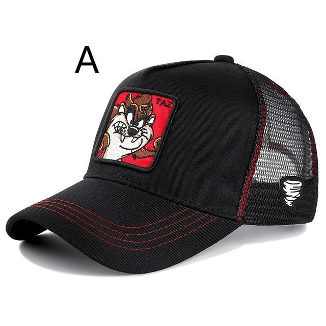 Mũ lưỡi trai cotton phối lưới phong cách hiphop đường phố cho nam và nữ