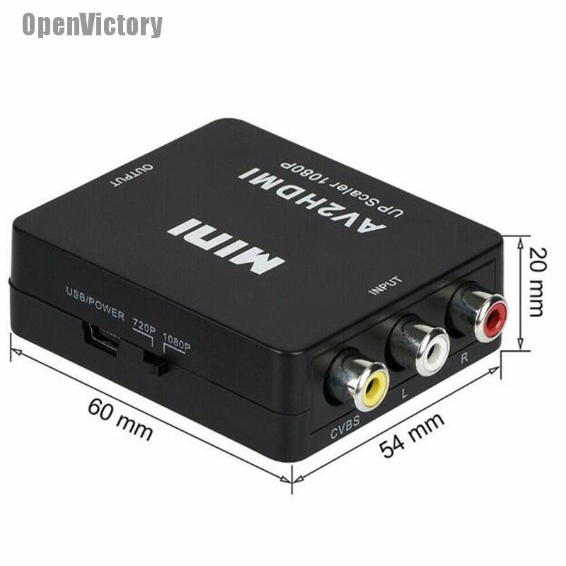 Bộ Chuyển Đổi Mở Rộng Rca Av Sang Hdmi Cho Máy Gamecube Nintendo Sega Genes Nes Snes N64 | BigBuy360 - bigbuy360.vn