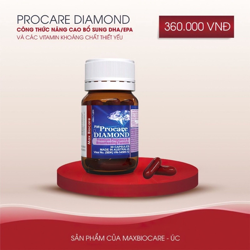 ✅✅PM Procare /PM Procare Diamond vitamin tổng hợp cho bà bầu ,phụ nữ mang tjai và cho con bú