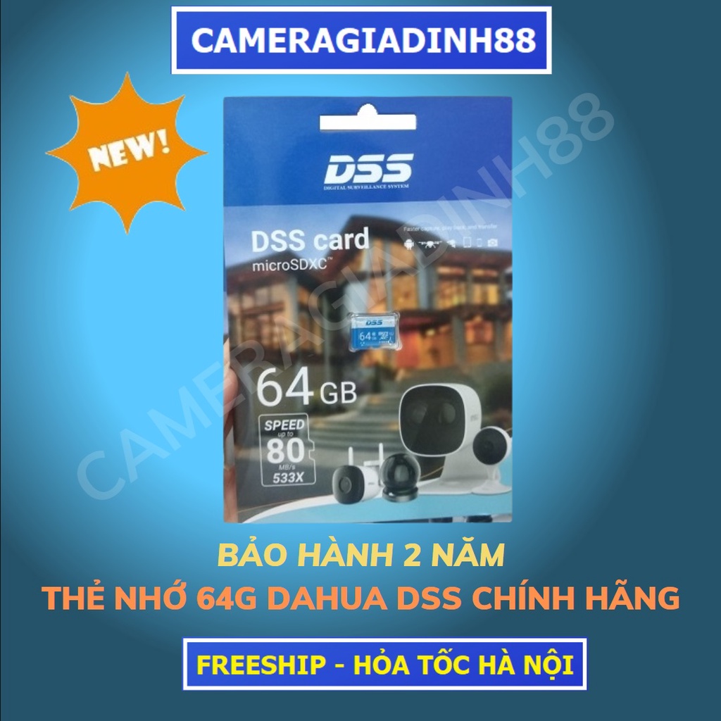 Thẻ nhớ Micro SD Dahua DSS 64G chất lượng cao có chuẩn UHS-I Class 10