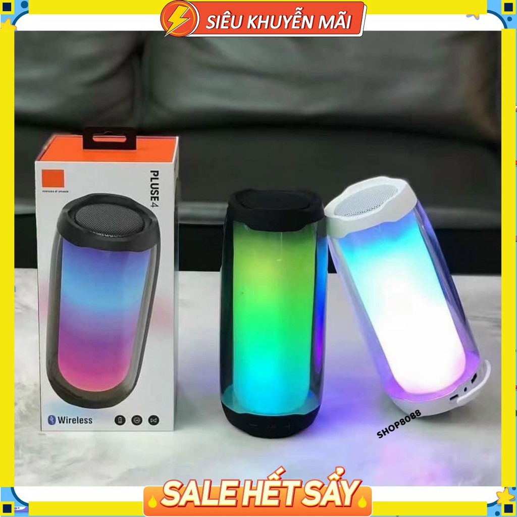 Loa Bluetooth JBL pulse 4 Đèn Led 360 Âm Thanh Chuẩn Bass Căng Đét Hàng Cao Cấp