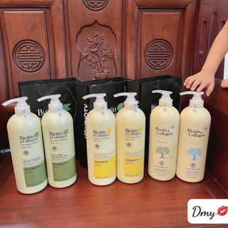 SÉT CẶP DẦU GỘI Biotin & Collagen Chai 1000ml.
