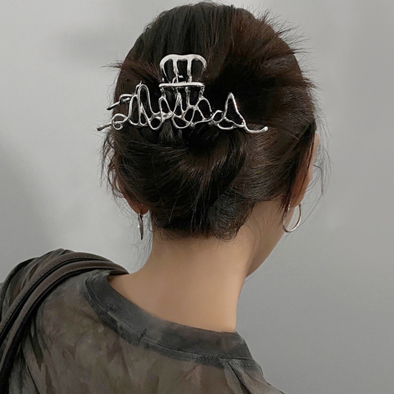 Kẹp gắp tóc từ kim loại cỡ lớn thời trang độc đáo