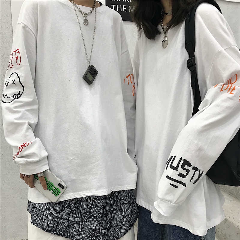 Áo thun dài tay dáng rộng phong cách Hàn Quốc trẻ trung dành cho cả nam và nữ | BigBuy360 - bigbuy360.vn