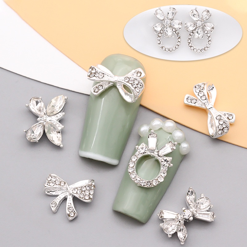 Miếng Dán Trang Trí Móng Tay Bằng Hợp Kim Phong Cách Nhật Bản Thời Trang