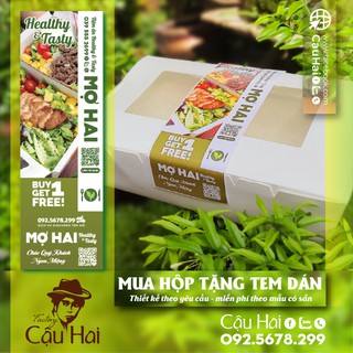 50 Hộp giấy đựng thức ăn 18*12*5cm+🎁 tem dán thương hiệu của shop