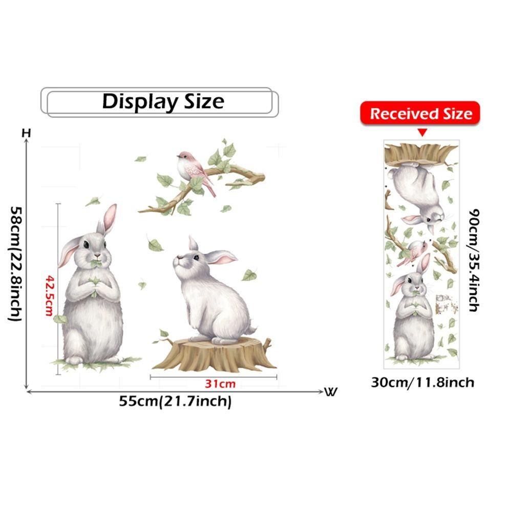 Sticker Dán Tường Trang Trí Phòng Khách / Ghế Sofa / Phông Nền TV Họa Tiết Chim Dành Cho Trẻ Em