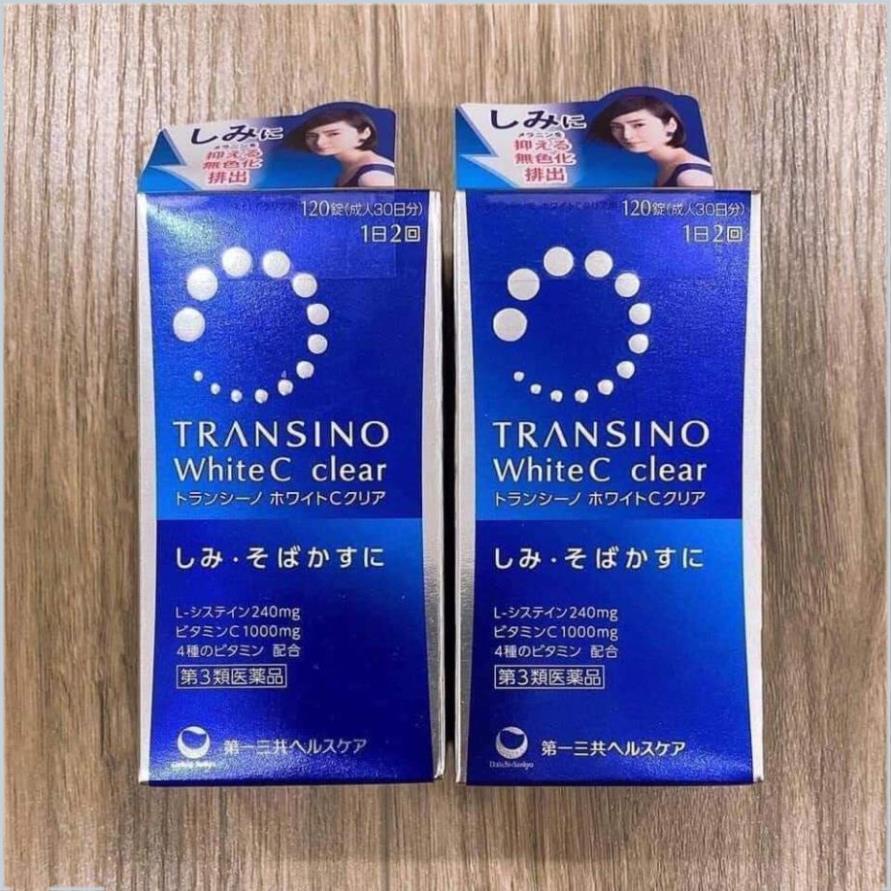 Viên Uống Trắng Da Transino White C Clear Nhật Bản Transino 120 viên