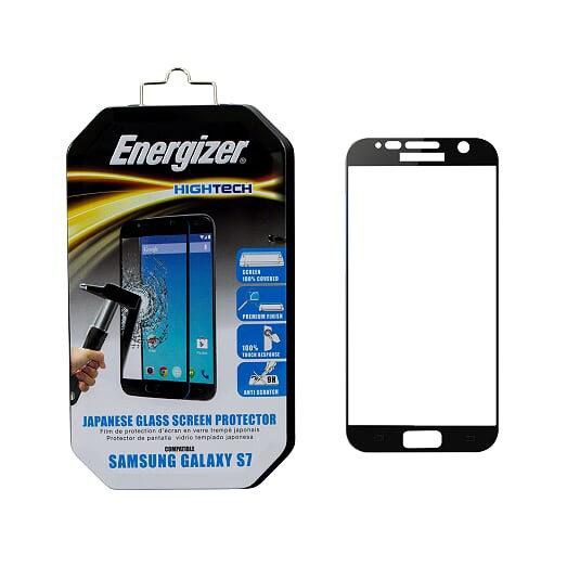 Miếng dán cường lực full viền Energizer cho Samsung Galaxy S7 - ENHTTGPRS7 (Đen)
