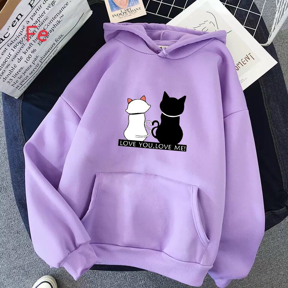 [ SIÊU HÓT ] ÁO HOODIE NAM NỮ IN HÌNH MÈO ĐỘC ĐÁO