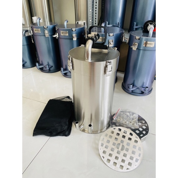 VỎ LỌC THÙNG INOX 304, VỎ LỌC THÙNG BƠM NGOÀI CHUYÊN GẮN BƠM MARINE VÀ CHANNING