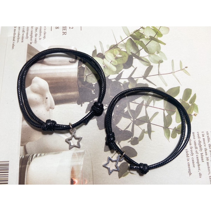 Set 2 Vòng tay dây mặt ngôi sao