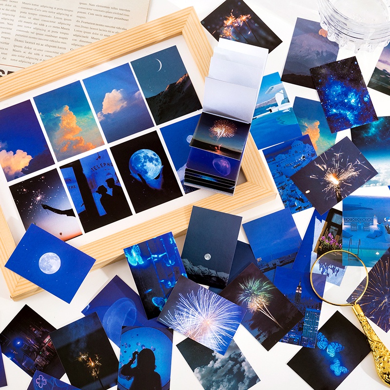 Set 50 Miếng Dán Mini Dùng Trang Trí Album Ảnh/ Sổ Tay Độc Đáo DIY