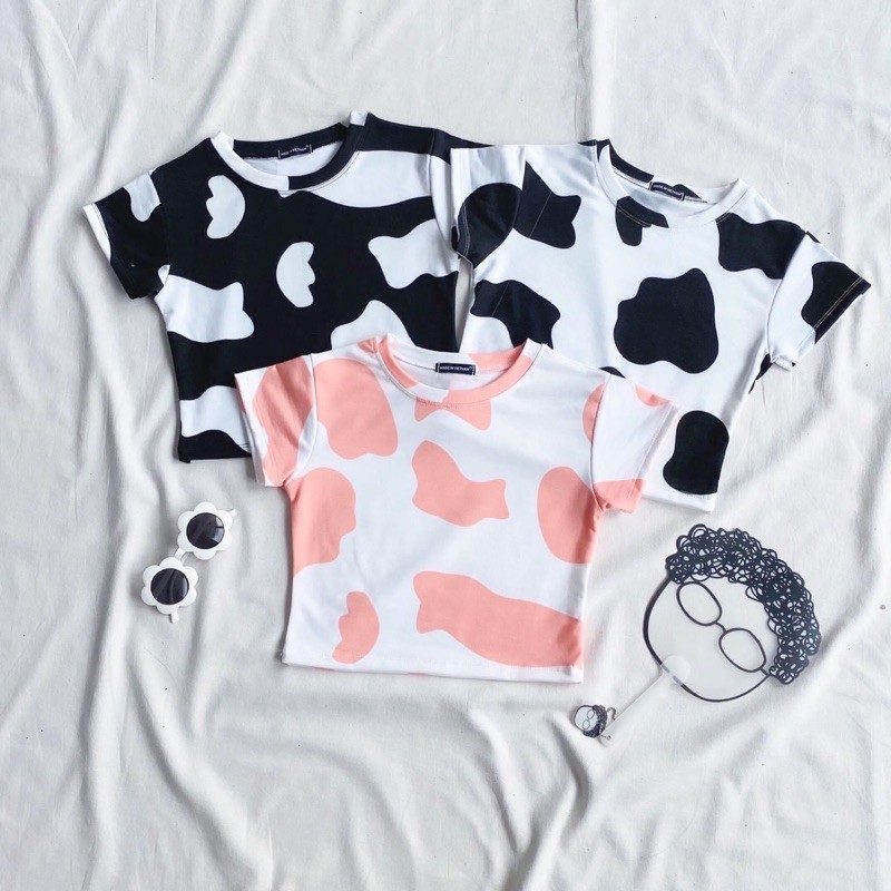 Áo CropTop Body Bò Sữa Ảnh+Clip Thật