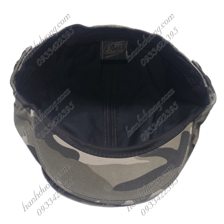 Nón beret nam xịn AZ nón mỏ vịt ông già mũ lưỡi trai nam thiết kế dưới dạng mỏ vịt cao cấp bít đuôi dành cho trung niên