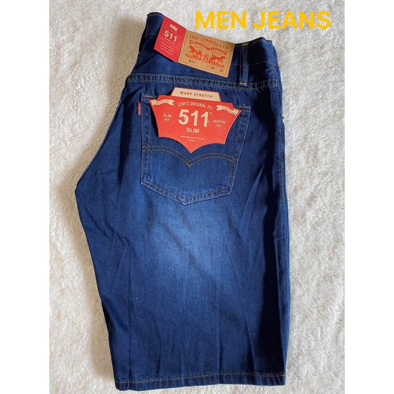 QUẦN JEANS ĐÙI NAM LE.VIS 5 màu như hình hàng VNXK