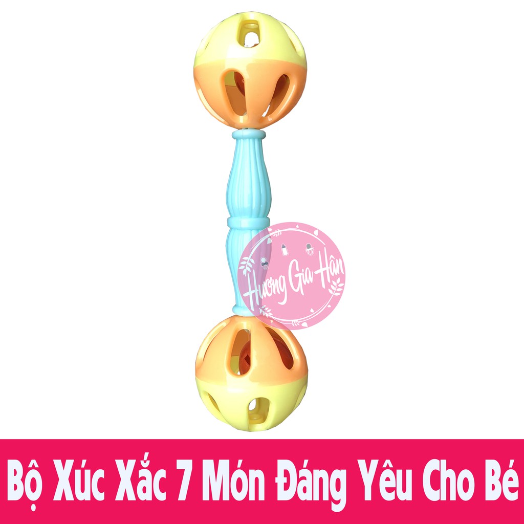 Bộ Đồ Chơi 7 Lục lạc Phát Tiếng, Nhựa Cao Cấp Cho Bé