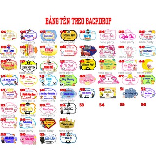 Bảng tên, Banner treo sinh nhật
