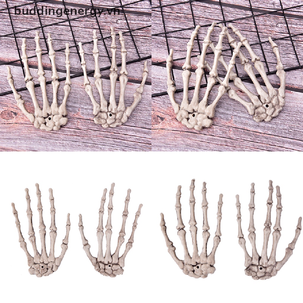 {BUDDI} Bộ Xương Bàn Tay Hóa Trang Halloween Kinh Dị Cho Người Lớn