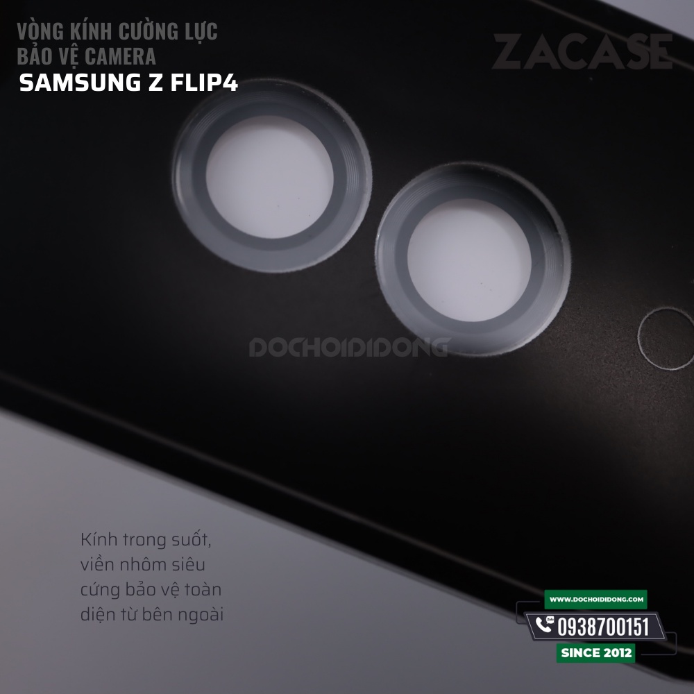 Vòng kính cường lực bảo vệ camera cho Samsung Z Flip4 ZACASE