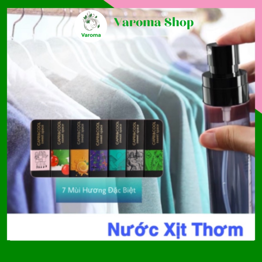 Nước Xịt Thơm Quần Áo Cao Cấp Lưu Hương Quần Áo Giày Dép Khử Mùi Cơ Thể CaPri Cool 100ML KT33