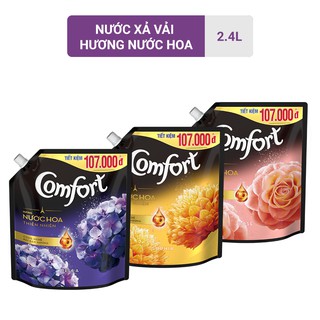 Nước xả vải Comfort Hương Nước hoa thiên nhiên túi 2,4L