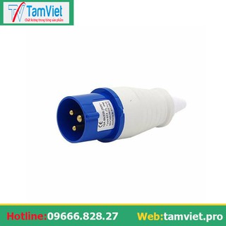 [SALE SẬP SÀN]Phích cắm công nghiệp 1 pha 32A 3 chấu- TÂM VIỆT