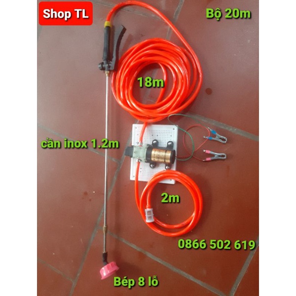 Máy bơm 12v tưới cây cảnh,tưới lan, phun thuoc muỗi,cây nông nghiệp