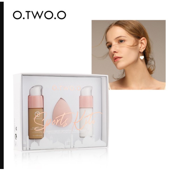 Sale 70% Set kem nền và kem lót kèm mút hiệu O.TWO.O trang điểm tiện dụng, 1 Giá gốc 153,000 đ - 64A52-1 | BigBuy360 - bigbuy360.vn