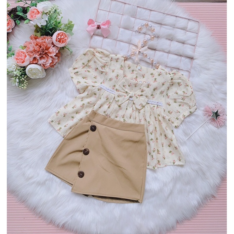 Sét rời bé gái cực xinh mặc đi học, đi chơi 8-32kg quần giả váy