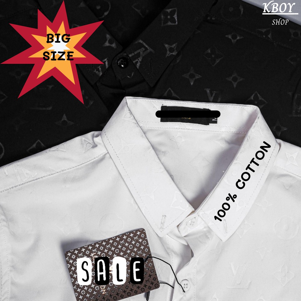 Áo sơ mi nam tay dài cotton TRẮNG/ĐEN phong cách hàn quốc - thấm hút co giãn tốt không nhăn, xù thích hợp dự tiệc - F108 | BigBuy360 - bigbuy360.vn