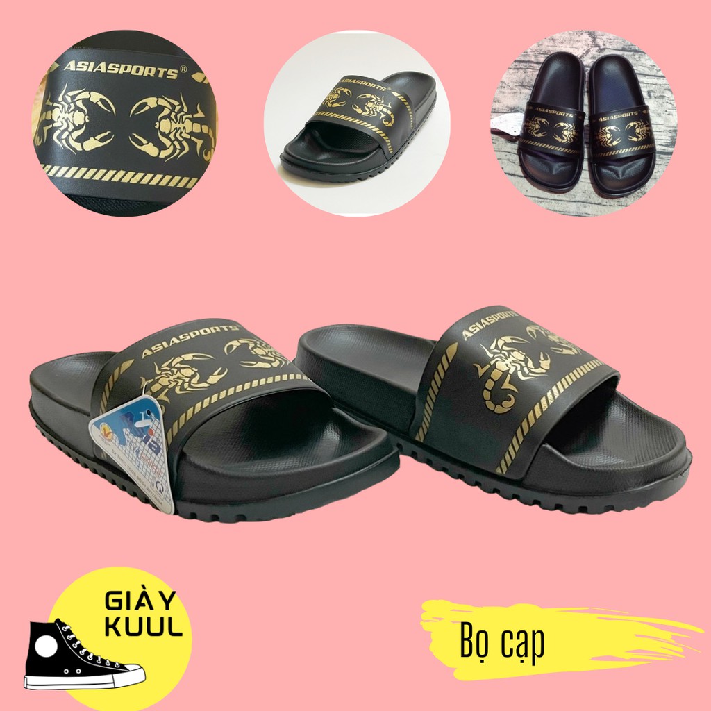 Dép quai ngang Asia kẻ sọc và bọ cạp 😍 Giày KUUL