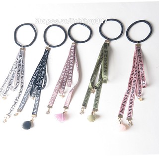 Buộc tóc ruy băng hoa rơi NICE hoa ngọc phong cách cổ trang Trung Quốc điệu đà nữ tính