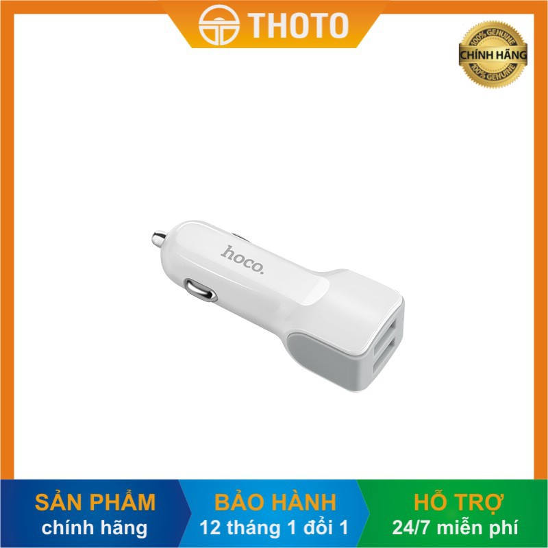 [Thoto Shop] Tẩu ô tô, cóc sạc nhanh điện thoại trên xe hơi cao cấp chính hãng HOCO Z23 12W 2 cổng USB