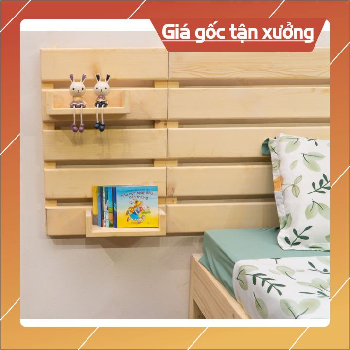 Giường ngủ gỗ headboard treo tường có ngăn kéo ⚡ GIÁ XƯỞNG ⚡ 1m2_1m4_1m6_1m8 (kèm phụ kiện)