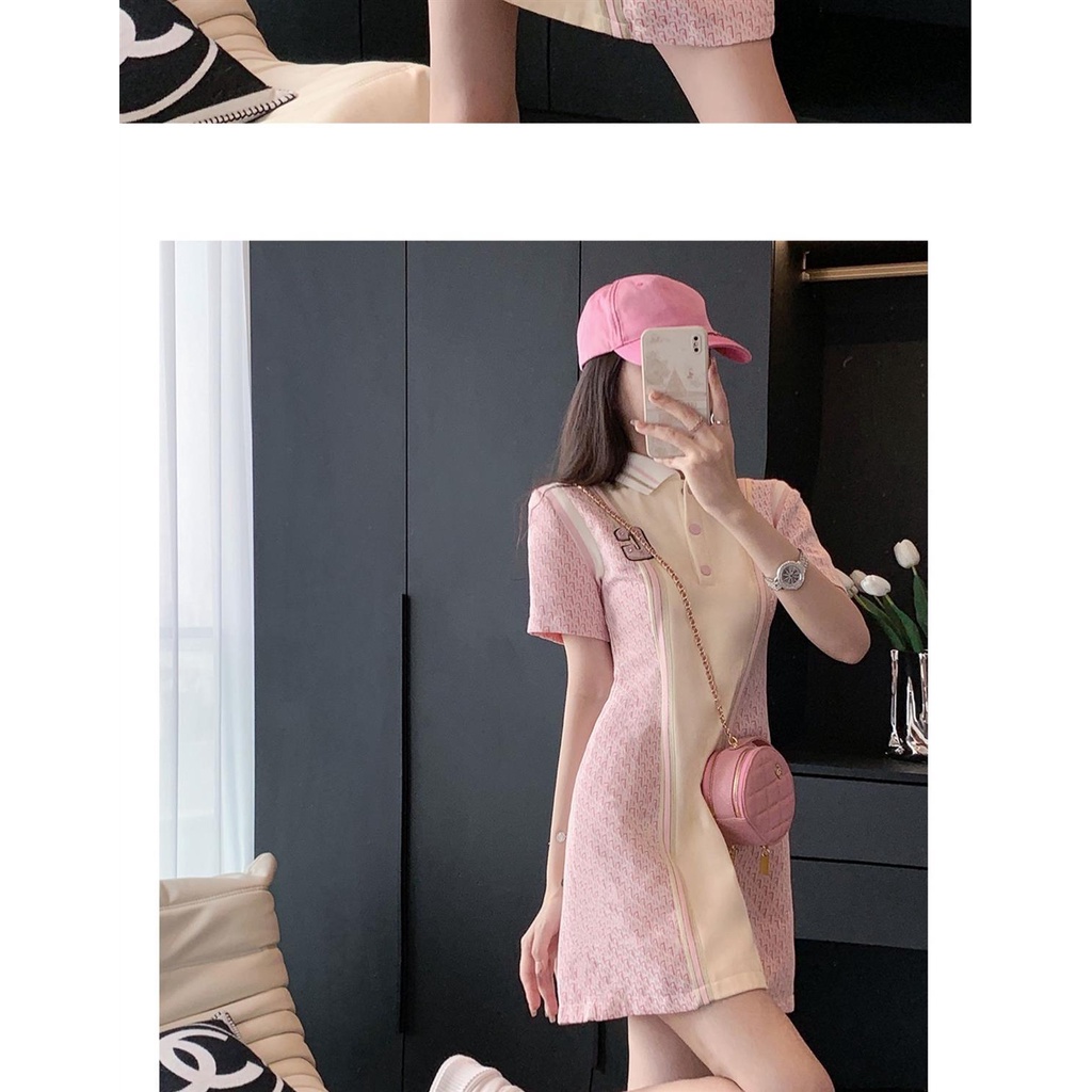 &quot;Original&quot; French Polo dress women's 2022 summer new chic senior sweet waist dress