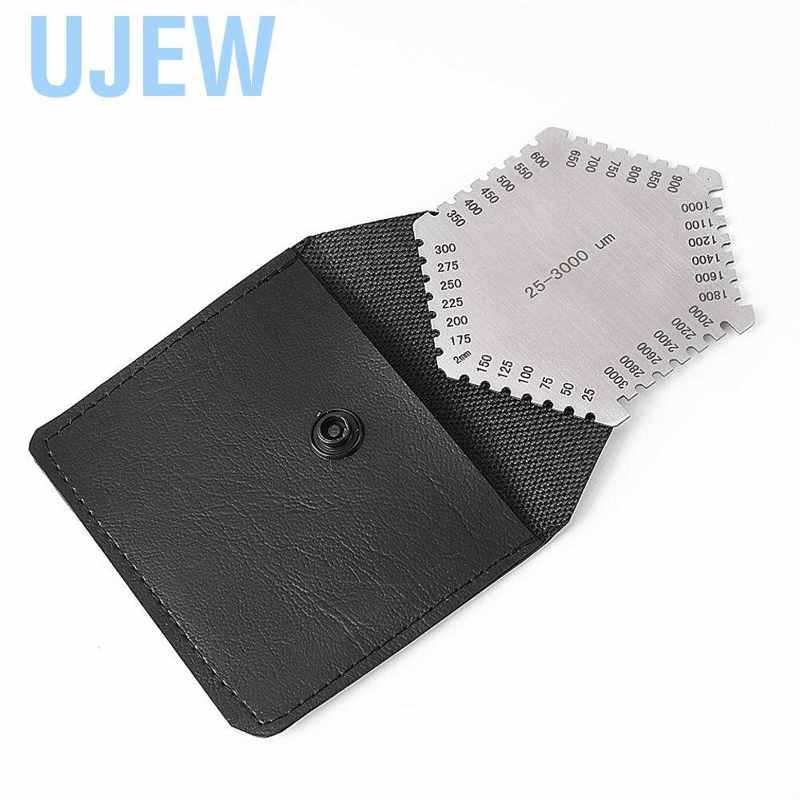 Lược đo độ dày sơn ướt bằng thép không gỉ 25-3000um 40mm / 1.57inch