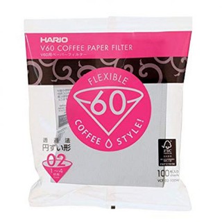GIẤY LỌC CÀ PHÊ HARIO V60 PAPER FILTER 02 W 100 SHEETS VCF-02-100W