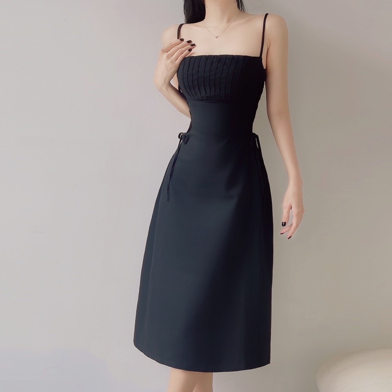 Lisa Dress - Đầm 2 dây đan dây thắc eo vừa nữ tính vừa tôn dáng