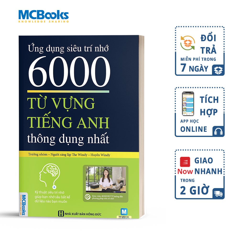 Sách - Ứng Dụng Siêu Trí Nhớ 6000 Từ Vựng Tiếng Anh Thông Dụng Nhất - Tặng Kèm App Online