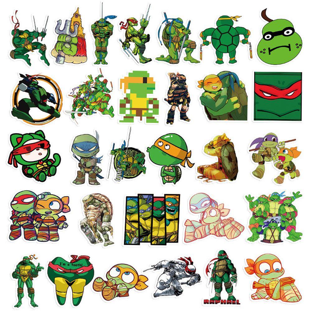 Miếng Dán Mini Hình Chú Rùa Hoạt Hình Dùng Trang Trí Ván Trượt / Guitar / Hành Lý / Văn Phòng
